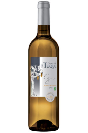 Bouteille du Gaïa 2023 du Domaine de La Tuque, vin blanc mousseux 100% colombard